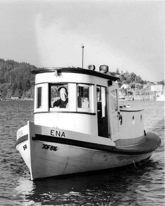 The ENA being towed to
 the Museum