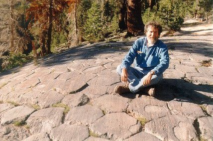 Devil's Postpile, about 200 miles east of San
                    Francisco. Click to see the side view.